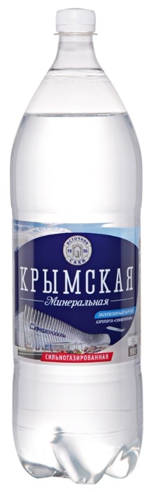 Вода Крым 1л мин сильн/газ Крымская пэт