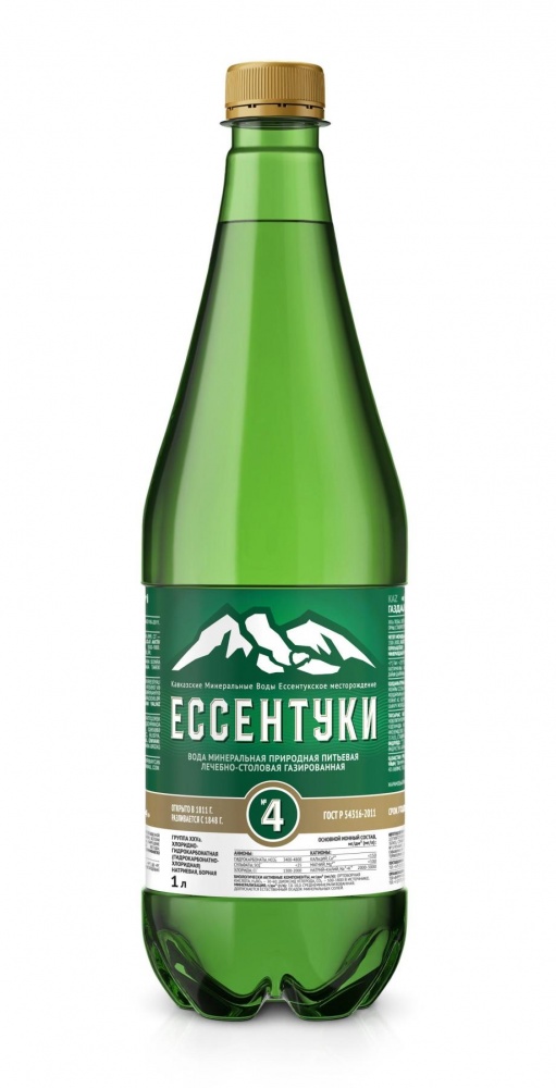 Вода КМВ 1,0л Ессентуки № 4 ПЭТ