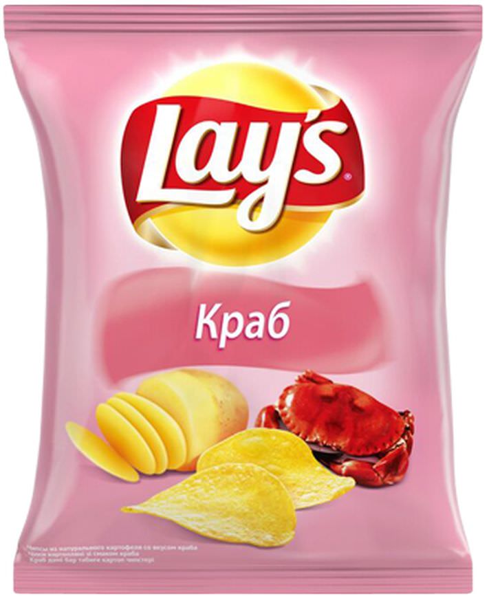 Чипсы Лейз 70г Краб