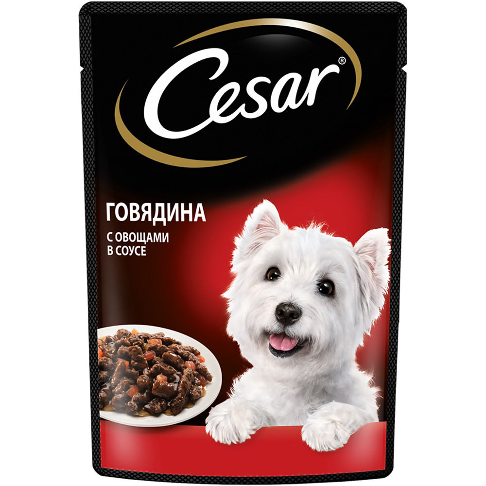 Корм Цезарь 85г говядина/овощи