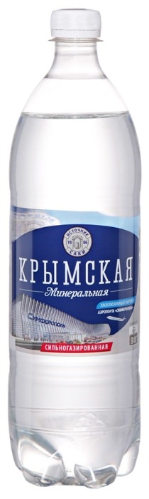 Вода Крым 1л мин сильн/газ Крымская пэт
