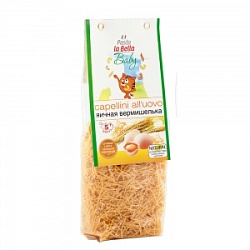 Паста ла Белла Вермишелька 250г яичная 250г