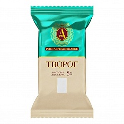 Творог А. Ростагрокомплекс 180г м.д.ж. 5%