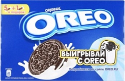 Печенье Орео 228г Какао начинка ванильный вкус