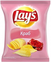 Чипсы Лейз 70г Краб