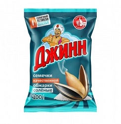Семечки Джинн 100г Солнечный Великан жареные соленые