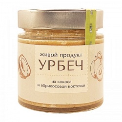Урбеч Живой продукт 200г из мякоти Кокоса с абрикосовой косточкой с/б