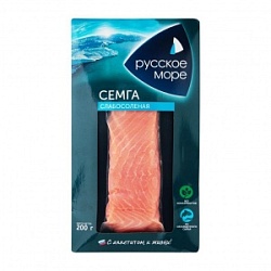 Семга Русское Море 200г сл/сол филе кусок полим упак