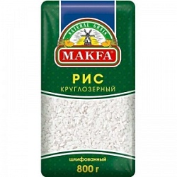 Крупа Макфа 800г Рис круглозернистый