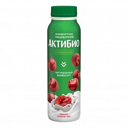 Йогурт АктиБио 260г Вишня-Чиа 1,5% бут