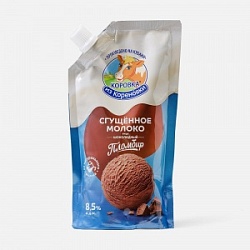 Молоко Коровка из Кореновки 270г Шоколадный пломбир цельное сгущ. с сах.8,5%д/п