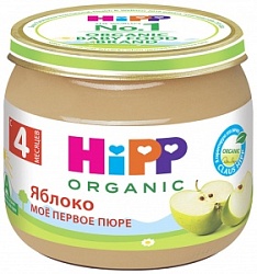 Пюре Хипп Органик 80г Яблоко с 4 мес.