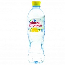 Вода Святой источник 1,5л н/газ Лимон пэт