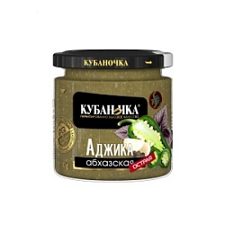Аджика Кубаночка 200г абхазская острая зеленая ст/б
